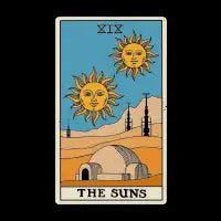 The Suns Tarot Card - design