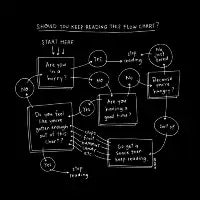 Flow Chart Flow Chart (white ink) - design