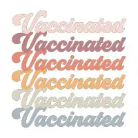 Retro Vaccinated Stack Vaccine Shirt - design
