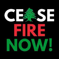 Ceasefire Now! {Dark background) - design