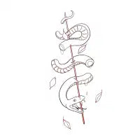 snake kebab - design