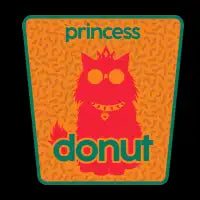 Vintage Badge Princess Donut - design