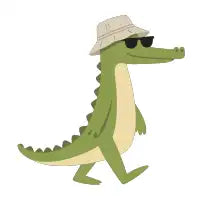 Cool Crocodile in a Bucket Hat - design