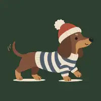 Dachshund in a Sweater - design