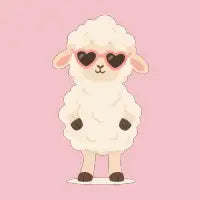 Sheep in Heart Sunglasses - design