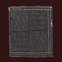 North African Table Weave Brown - design