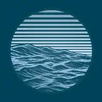 Blue Ocean Waves Pattern - design