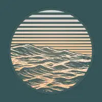 Sunrise Ocean Waves Pattern - design