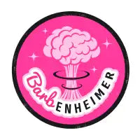 Barbenheimer round print - design