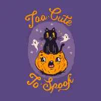 Black cat and pumpkin. - design