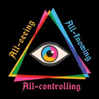 All-Seeing Eye – Mystical Illuminati Triangle Vintage Design - design