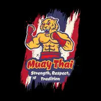 Tiger fighter. Vintage design for Muay Thai - design