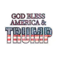 God bless America and Trump - design