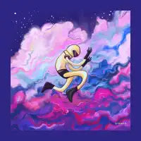 astronaut floating - design