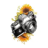 Shoot The Sunflowers T-Shirt - design