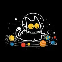 Cat Among The Planets - Space Kitten - design