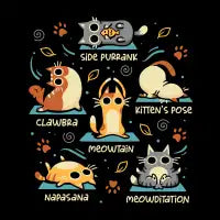Cat Yoga Poses - Funny Zen Kittens - design
