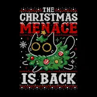 Christmas Menace - Black Cat - design
