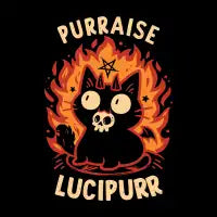 Demon Cat Lucipurr - Funny Gothic Kitten - design