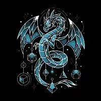 Frozen Dice Dragon - D20 Keeper - design