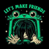 Let's Make Friends - Spooky Frog Tablet - design