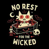 No Rest For The Wicked - Vampire Cat - design