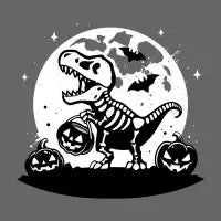 Spooky T-Rex Skeleton - design
