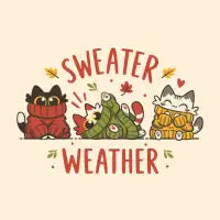 Sweater Weather Kittens – Autumn Cats - design