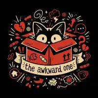 The Awkward One - Introverted Cat - design
