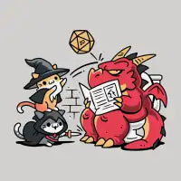 Toilet Dice Roll – Cats vs Dragon - design