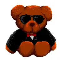 cool tedy bear ready for party - design