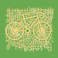 road bike map - design