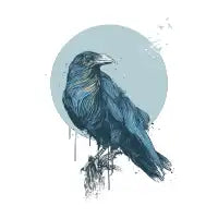 Blue crow - design