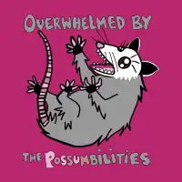 Overwhelmed Possum - design