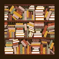 Bookshelf Pattern Dark - design