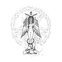 Baphochick - Baphomet girl, dark angel, goat, devil, satan, skulls, Snake - design