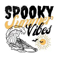 Summerween, Spooky Summer Vibes, Stay Salty Shirt, Funny Skeleton, Beach Vibes, Hot Ghoul Summer Tee - design
