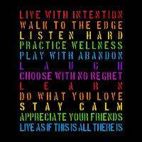 Live With Intention - design