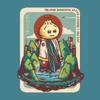 The Divine Baohemoth Seeks A Friend 4 Disc Golf - design