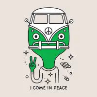 I come in peace - design