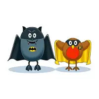 Bat and Robin - design