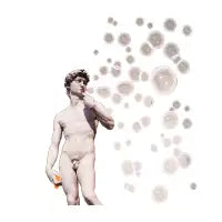 David blowing Bubbles - design