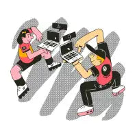 Socialising - Character Illustration - design