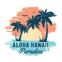 Aloha Hawaii Paradise Sunset - design