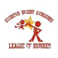 Stoopid Buddy Stoodios  Distressed Vertical Logo - design