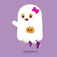 Trick-or-Treating Ghost - design
