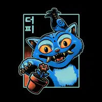Korean Demon Cat Flower - design