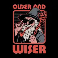 Old Wise Wizard Pop Art - design