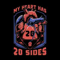 RPG d20 Dice Heart - design
