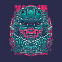 Cyber Samurai Cat - design